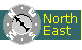 You are facing North-East